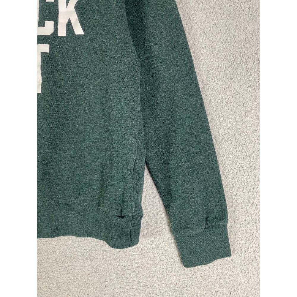 Banana Republic Knock Out‎ Crewneck Sweatshirt Dark Green Women's Small - Picture 8 of 8